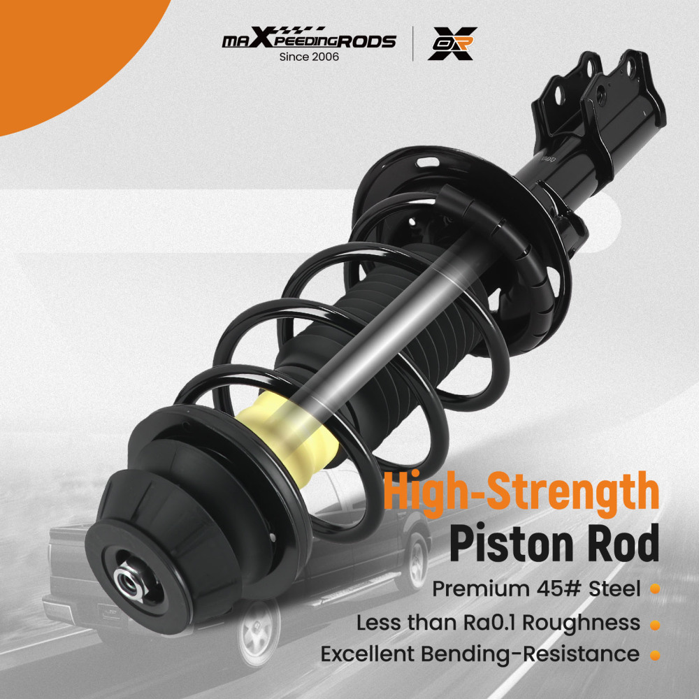 Pair Front Struts Shock w/ Coil Spring Assembly compatible for Toyota Yaris 2006-2011 2012