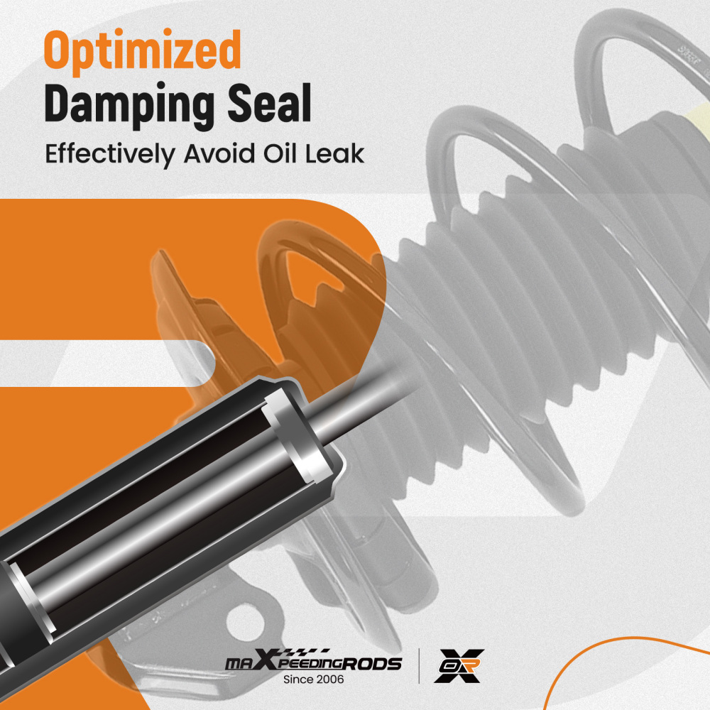 Pair Front Struts Shock w/ Coil Spring Assembly compatible for Toyota Yaris 2006-2011 2012