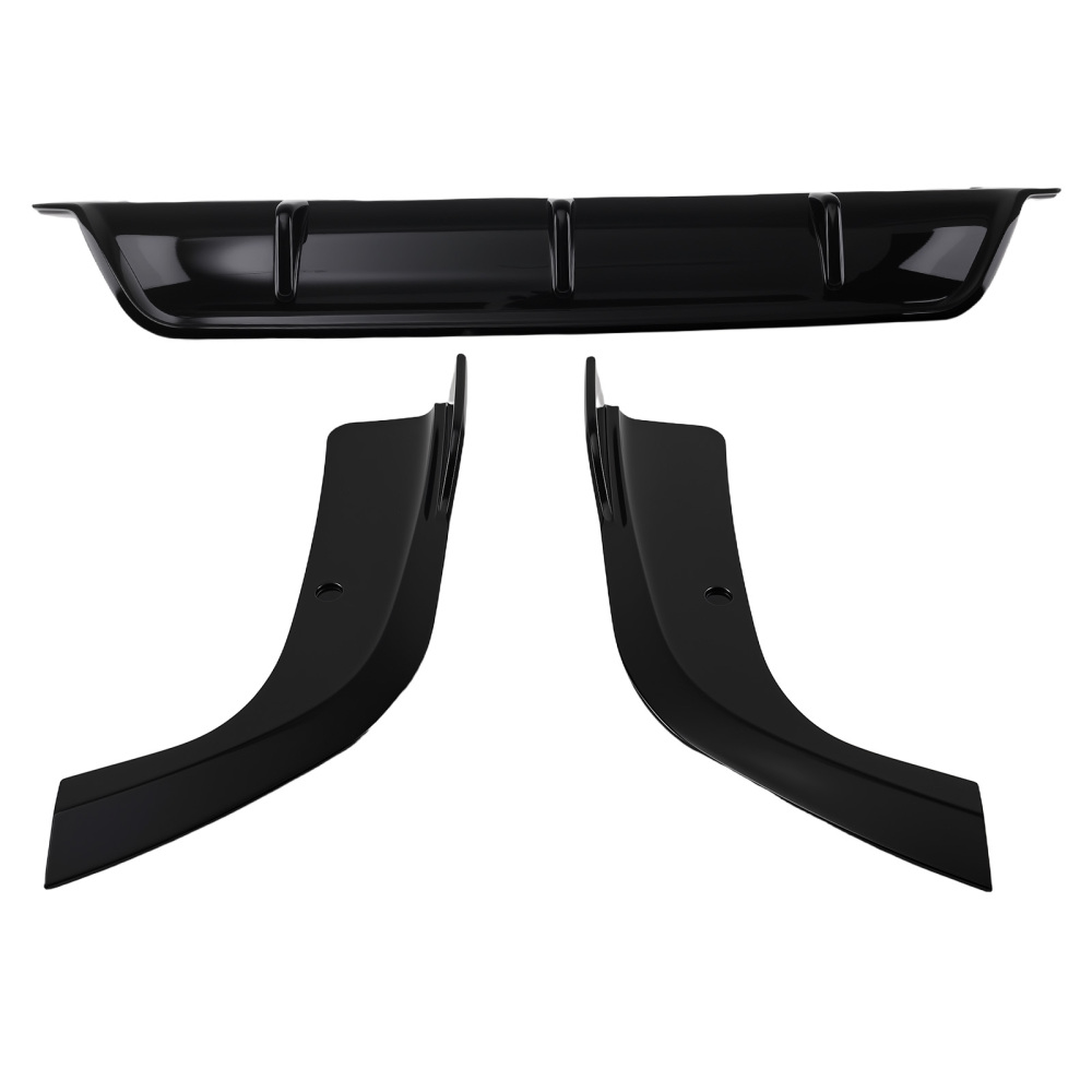 Gloss Black Rear Kit compatible for BMW F15 X5 M Sport 2015-2018 PP Lower Diffuser