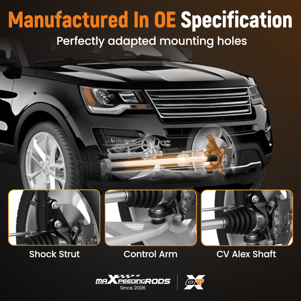 Complete Steering Knuckle Assembly compatible for Ford Explorer 2002-2005 KA698013 LH