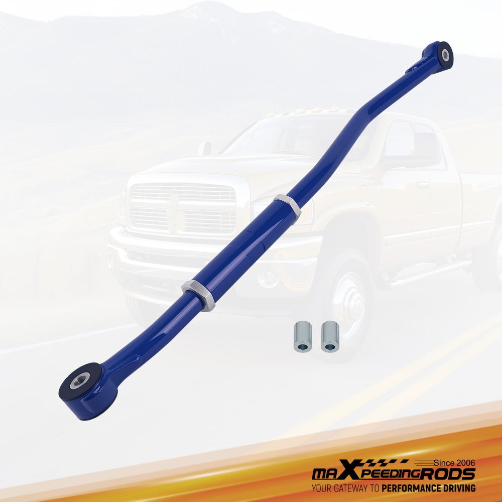 For 2003-2013 compatible for Dodge Ram 2500 3500 HD Adjustable Track Bar 0-3 Lift Blue AMI suspension arms