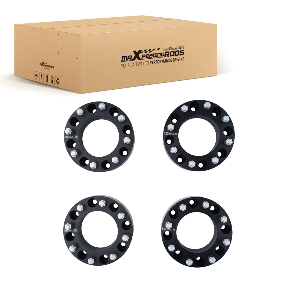 4pc 2 Inch Wheel Spacers Set compatible for Silverado Sierra HD 2011-2023 8x180mm Kit