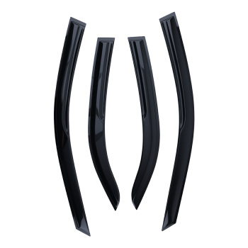 Window Visor Rain Guards Wind Deflectors compatible for Toyota Camry 02-06 Black Tinted