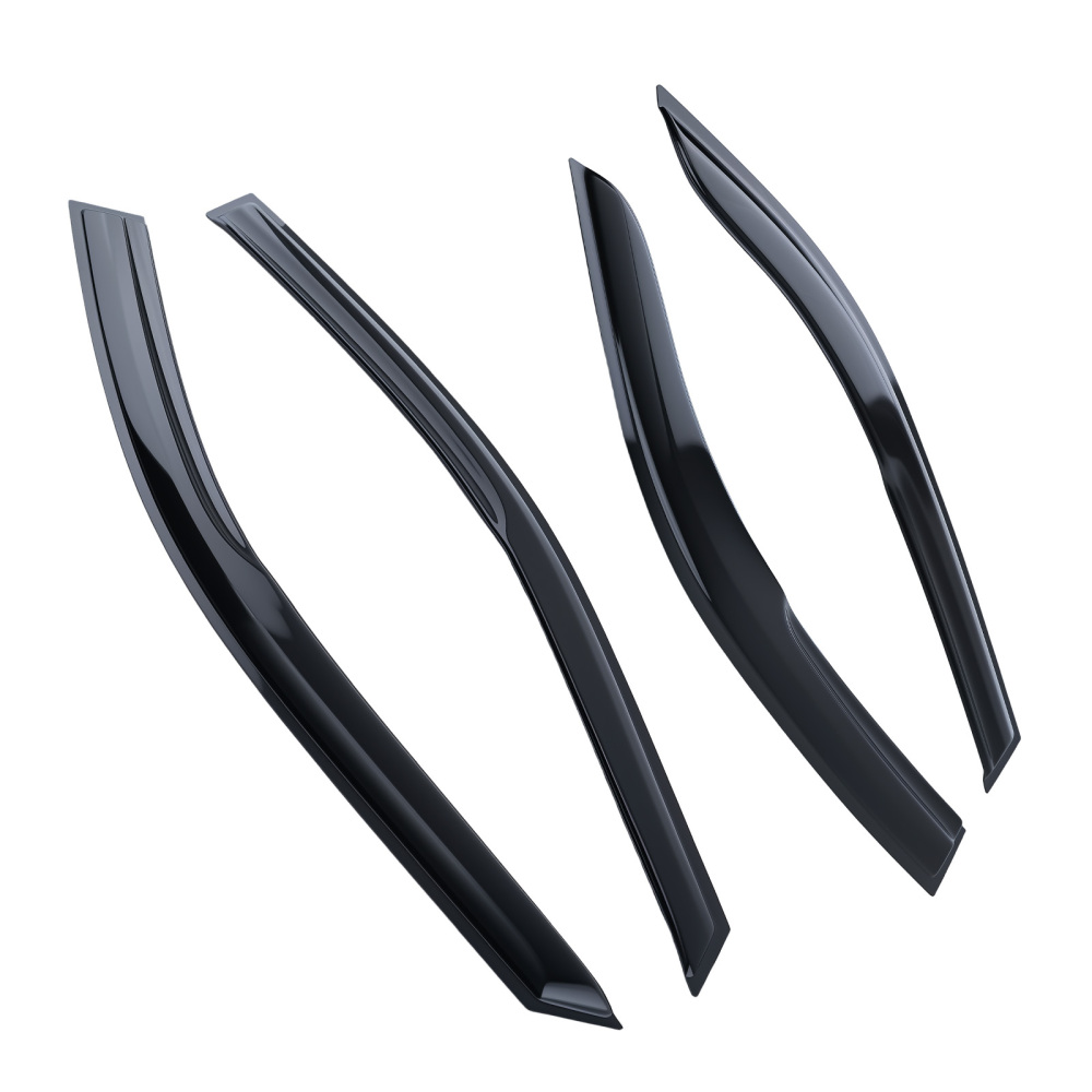 Window Visor Rain Guards Wind Deflectors compatible for Toyota Camry 02-06 Black Tinted