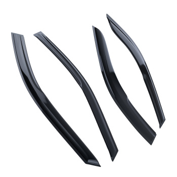 Window Visor Rain Guards Wind Deflectors compatible for Toyota Camry 02-06 Black Tinted
