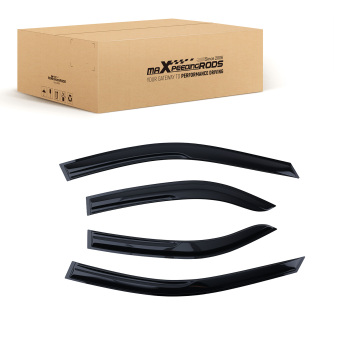 Window Visor Rain Guards Wind Deflectors compatible for Toyota Camry 02-06 Black Tinted