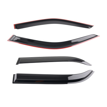 Window Visor Rain Guards Deflector compatible for Toyota Corolla 4Door 98-02 Black Tinted