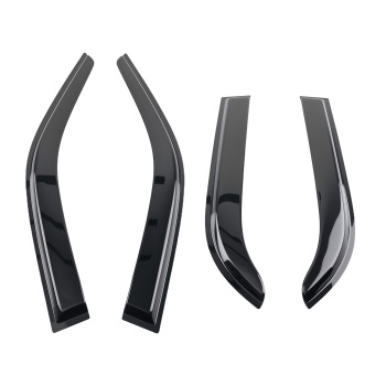 Window Visor Rain Guards Deflector compatible for Toyota Corolla 4Door 98-02 Black Tinted