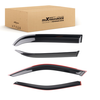 Window Visor Rain Guards Deflector compatible for Toyota Corolla 4Door 98-02 Black Tinted