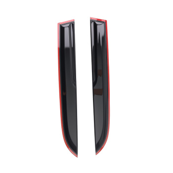 4pc Rain Guards Wind Deflectors compatible for Honda Accord 90-93 Outside Mount Black Set