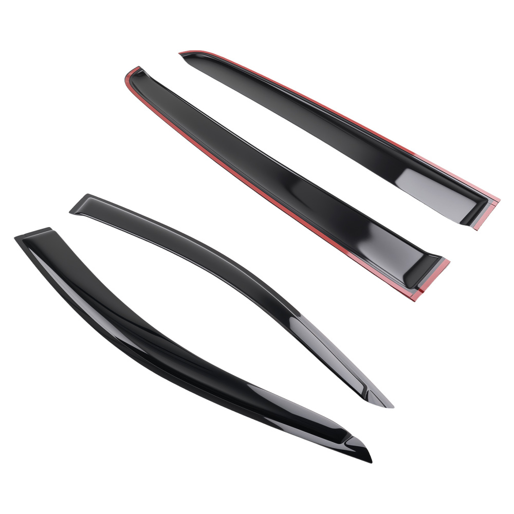 Rain Guards compatible for Mazda BT50 BT-50 Dual Cab 2020+ Weathershield Black 4Pcs