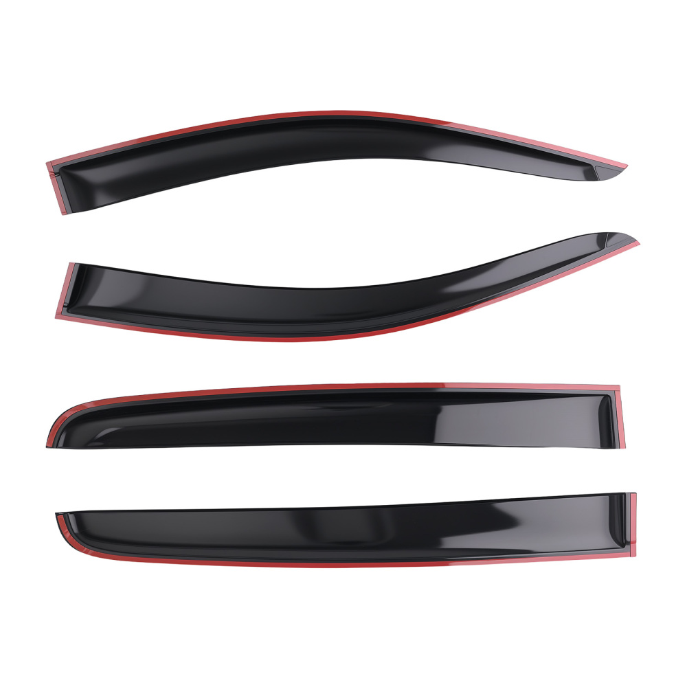 Rain Guards compatible for Mazda BT50 BT-50 Dual Cab 2020+ Weathershield Black 4Pcs