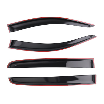 Rain Guards compatible for Mazda BT50 BT-50 Dual Cab 2020+ Weathershield Black 4Pcs