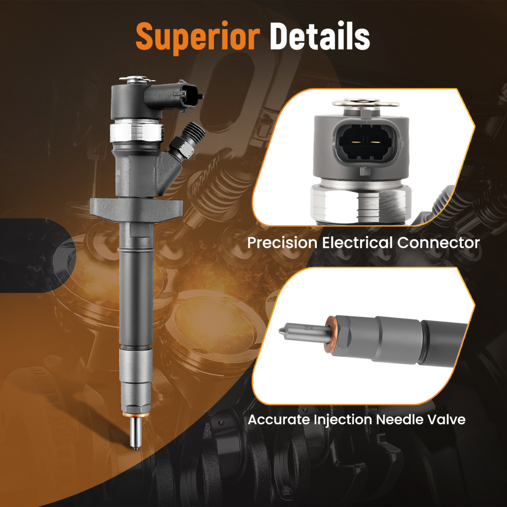 Fuel Injector Nozzle compatible for Vauxhall Movano 2006-2010 Vivaro 2006-2014 2.5L Diesel