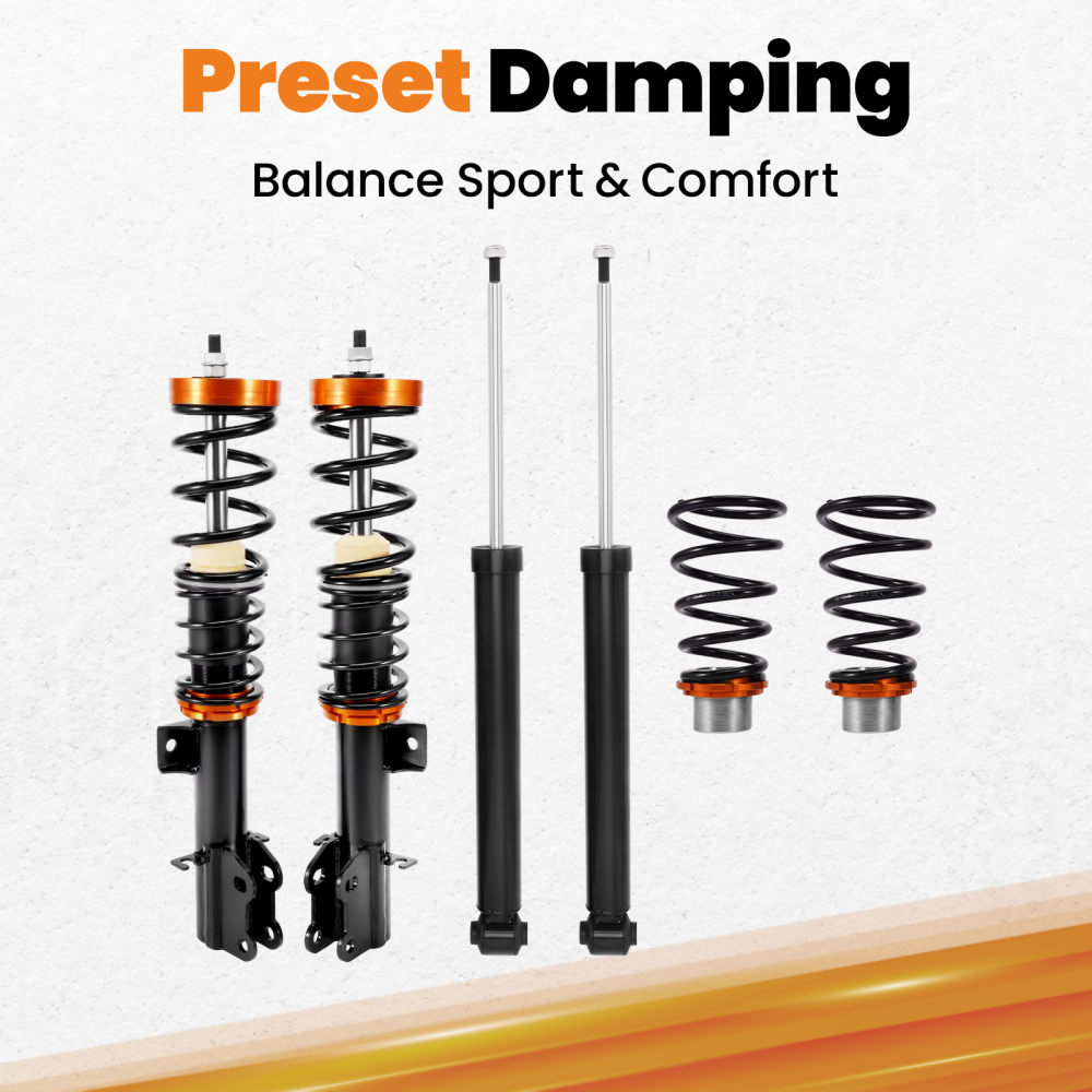 Adjustable Coilover Kit compatible for Fiat Grande Punto 199 2005-2018 Lowering Suspension
