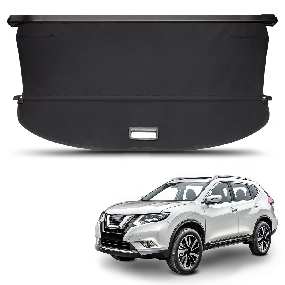 Black Boot Cover compatible for Nissan X-Trail T32 2014-2021 84982-4CL0A Retractable Shelf