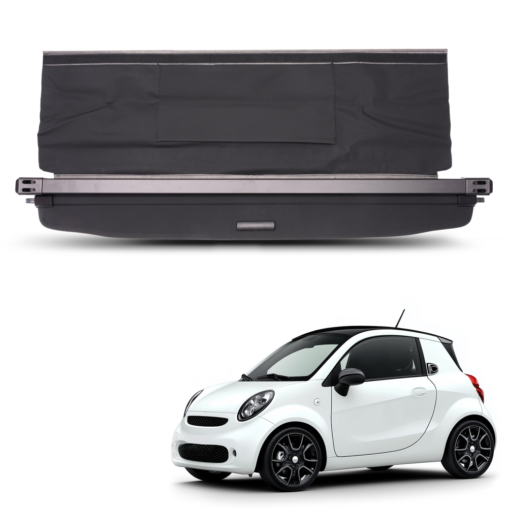 Rear Parcel Shelf Luggage Cover compatible for Smart Fortwo 451 2007-2013 Extendable