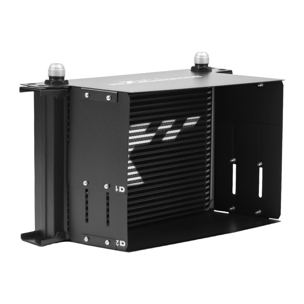 Universal 25 Row Aluminum Transmission Engine Oil Cooler Kit AN10 AN8 AN6