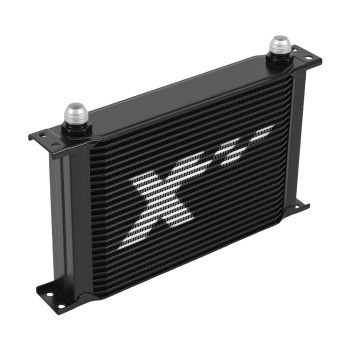 Universal 25 Row Aluminum Transmission Engine Oil Cooler Kit AN10 AN8 AN6