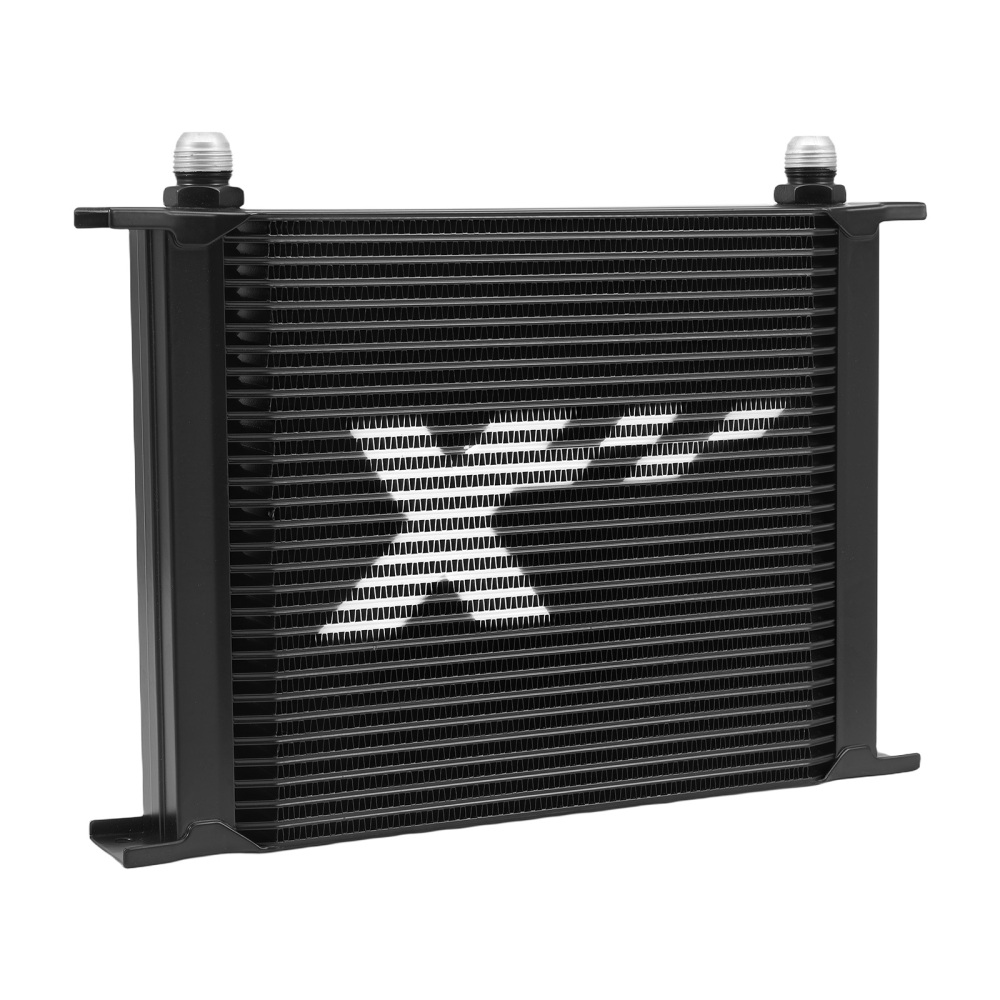 30 Row Universal Transmission Oil Cooler Kit Aluminum AN10 Engine Radiator