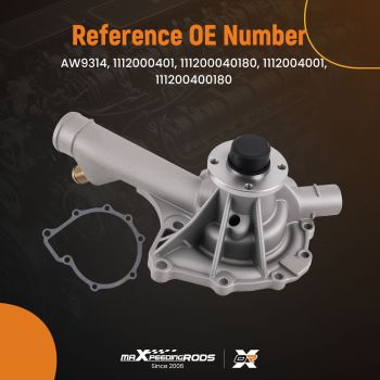 Coolant System Water Pump compatible for Mercedes-Benz C220 C230 W202 2.3L 1994-98 PA6808