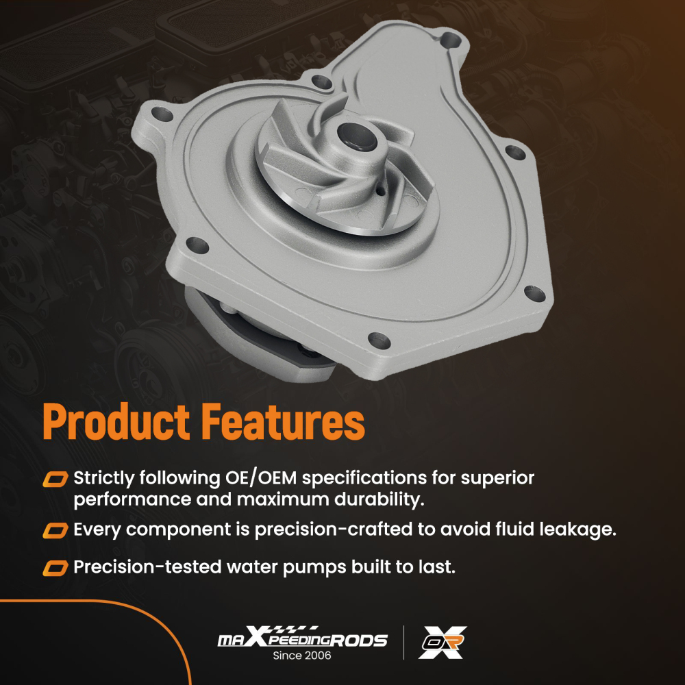 Coolant Water Pump compatible for Audi A4/A6/Q5 3.2L 2006-2010 95510603311