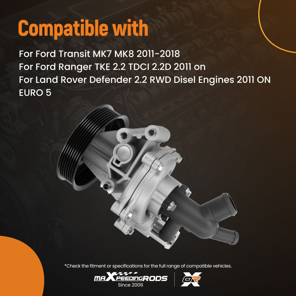 Water Pump Housing compatible for Ranger Defender 2011 compatible for Ford Transit MK7 MK8 2.2 RWD 1849276