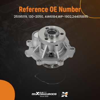 Engine Water Pump compatible for Chevrolet Sonic/Trax 1.8L 2012-2018 WP-1902 Belt Drive