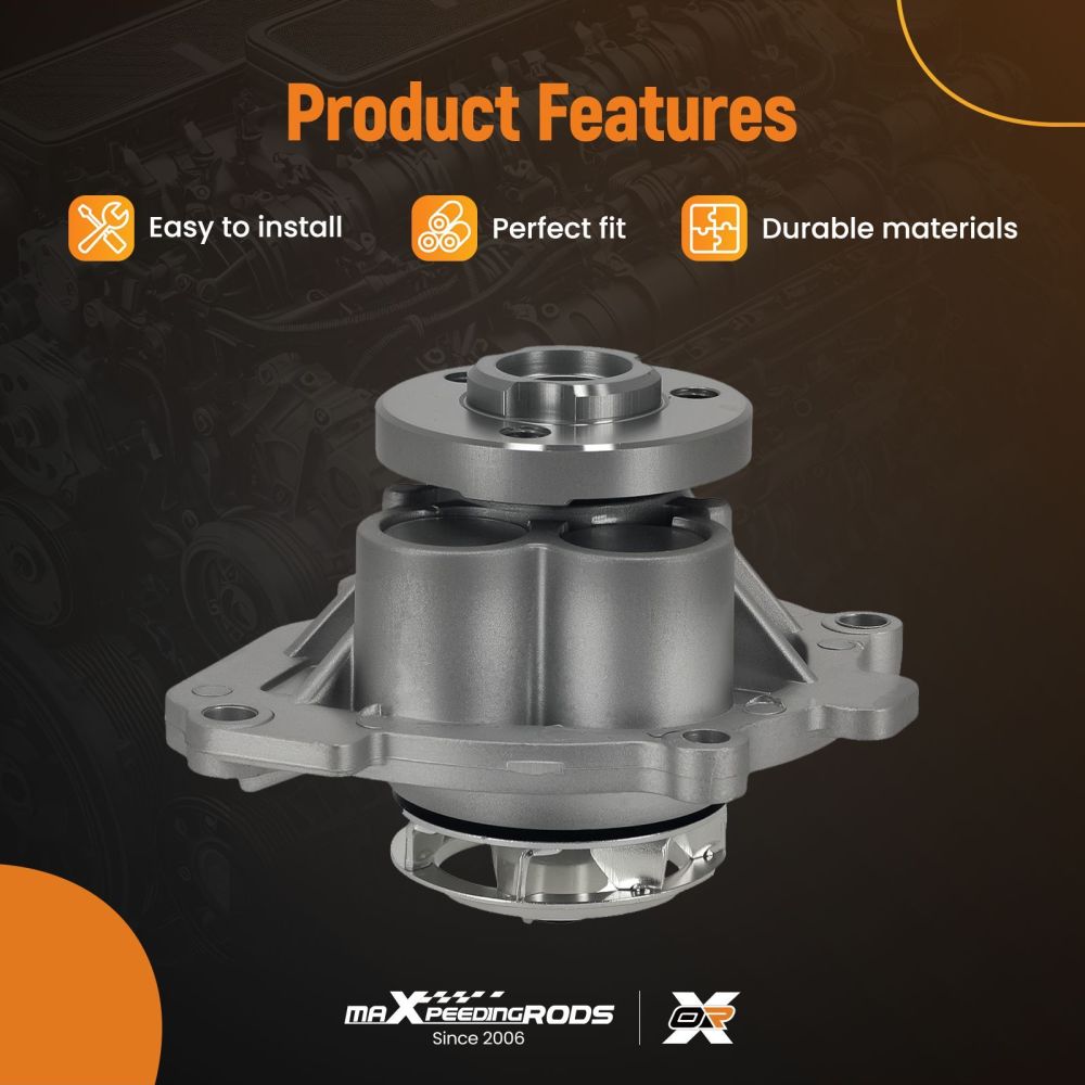 Engine Water Pump compatible for Chevrolet Sonic/Trax 1.8L 2012-2018 WP-1902 Belt Drive