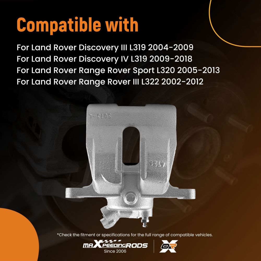 Brake Caliper Rear Left Disc compatible for Land Rover Discovery 3 4 L319 Range Sport 1