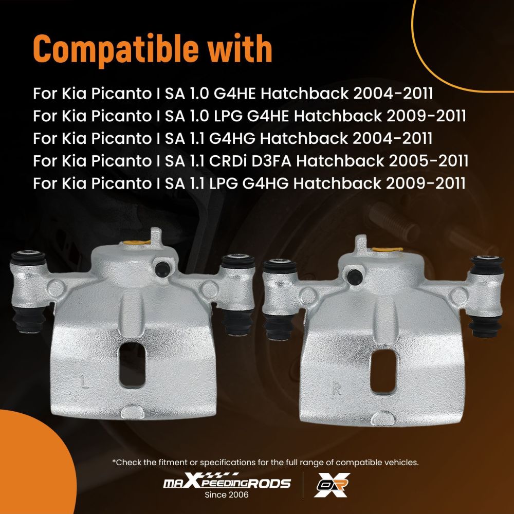 Pinza Freno Anteriore Sinistra + Destra compatibile per Kia Picanto SA 2004-2011 58110-07500