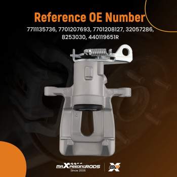 Rear Left Brake Caliper compatible for Renault Megane 2/3/4 Clio Fluence Scénic Twingo Wind