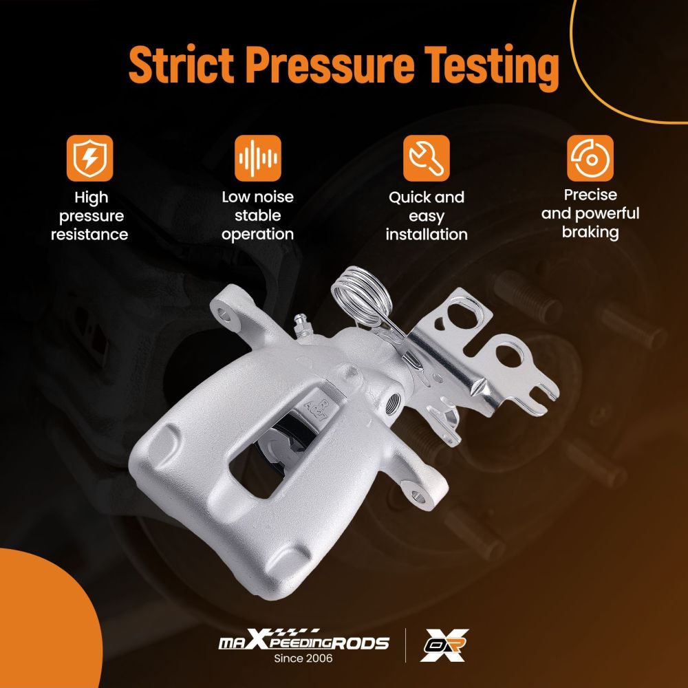 Brake Caliper Rear Right compatible for VW Caddy MK III 2004-2010 2K0615424 2K0615424B 41mm