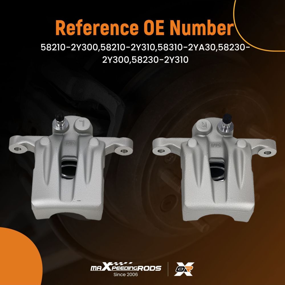 Brake Caliper Rear Left + Right compatible for Hyundai ix35 compatible for Kia Sportage 10-20 58210-2Y300