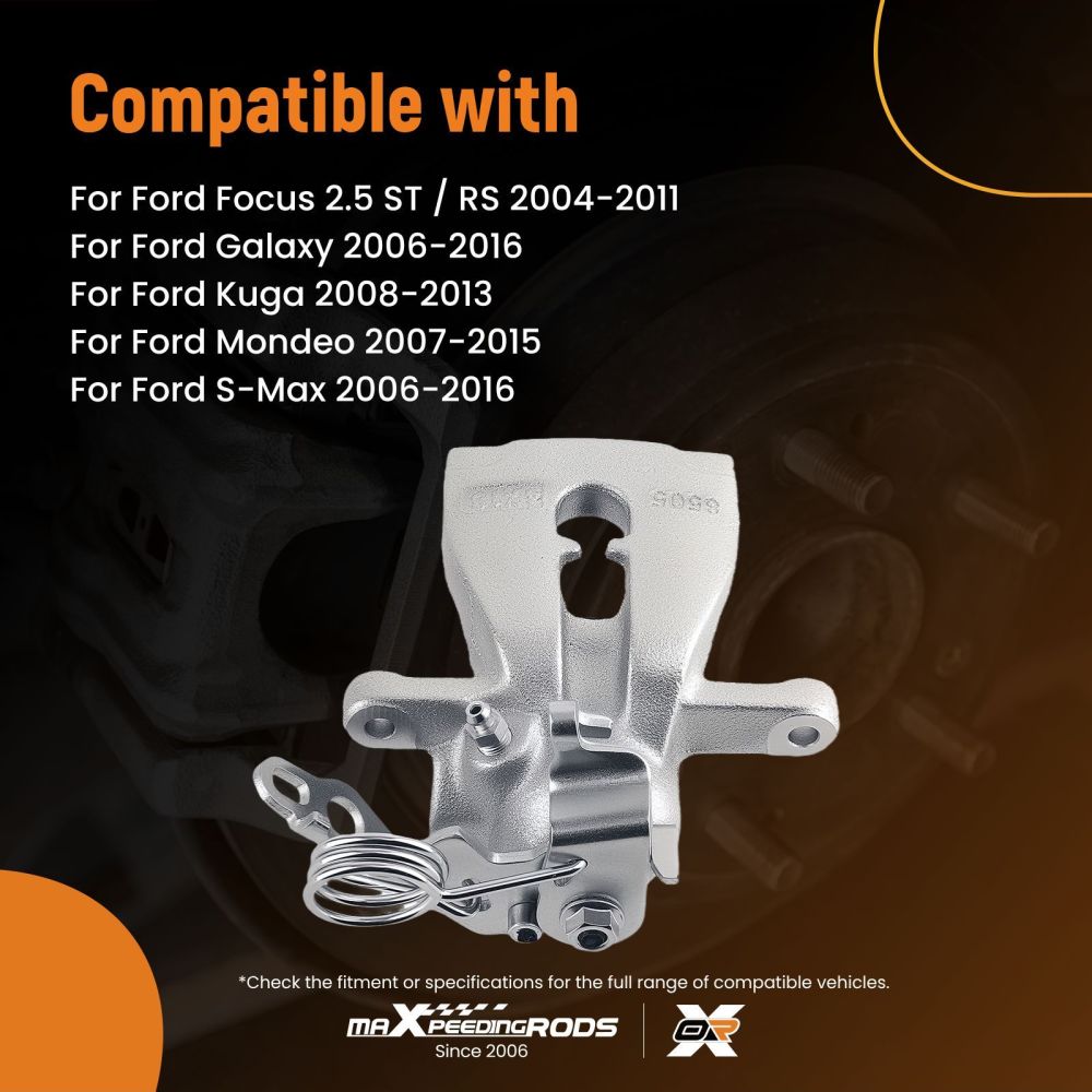 Brake Caliper Rear Right compatible for Ford Focus 2004-2011 Galaxy 2006-2016 1439860 38mm
