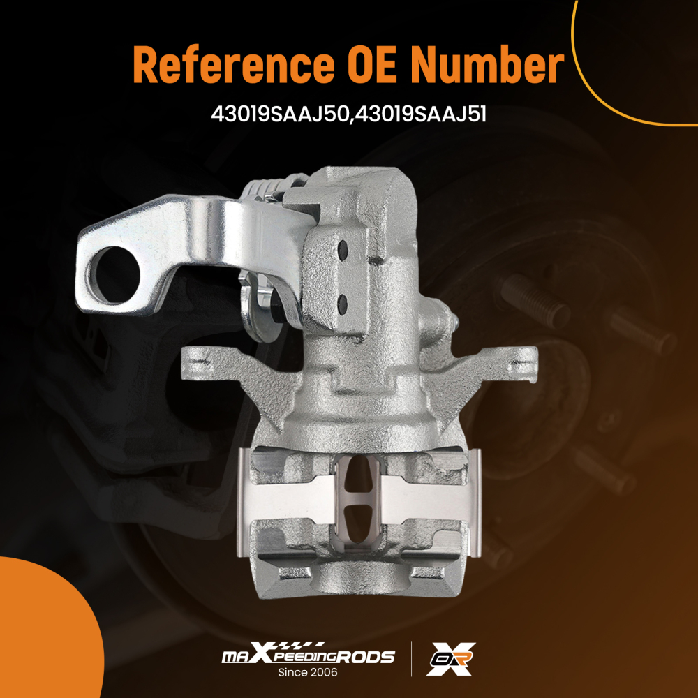 Rear Left Brake Caliper compatible for Honda Jazz Mk3 2008-2015 Mk2 02-08 43019SAAJ50 29mm