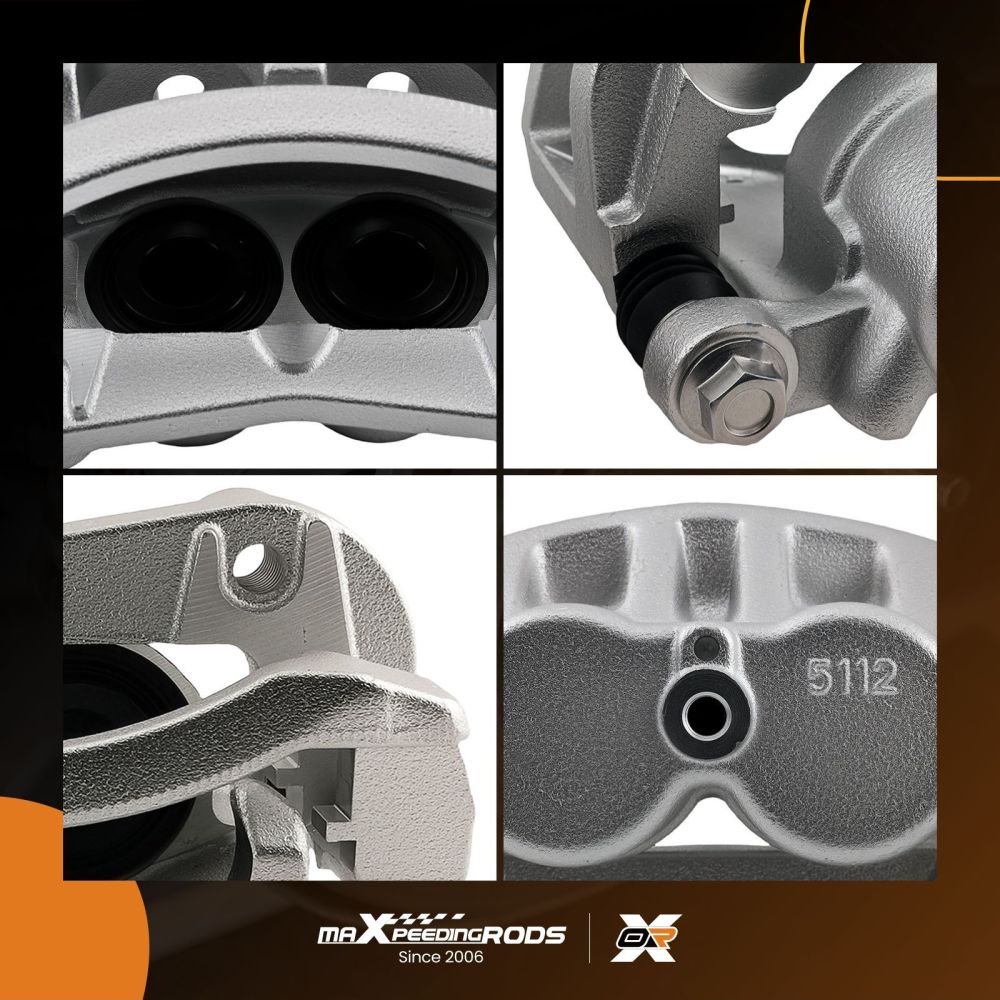 Front Disc Brake Calipers w/ Brackets compatible for INFINITI QX56 QX80 compatible for Nissan Armada Titan