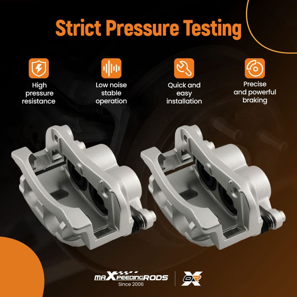 Front Disc Brake Calipers w/ Brackets compatible for INFINITI QX56 QX80 compatible for Nissan Armada Titan