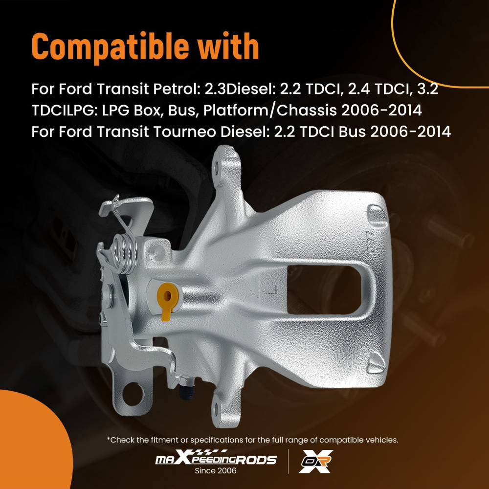 Rear Left Brake Caliper compatible for Ford Transit MK7 Tourneo 2006-2014 1433964 280mm