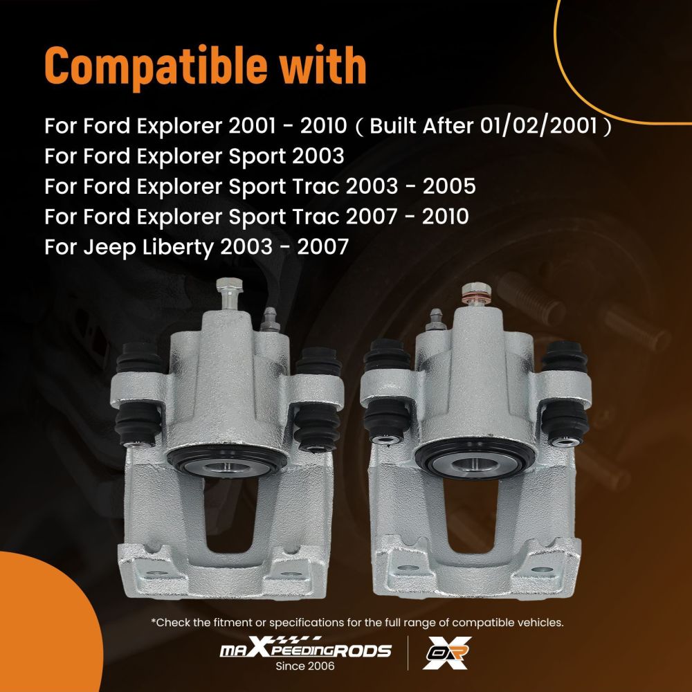 Rear Disc Brake Caliper compatible for Ford Explorer 2001-2010 Explorer Sport 2003 18-4755