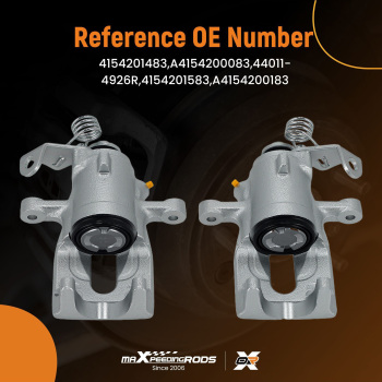 Rear Left Right Brake Caliper compatible for Mercedes-Benz Citan 415 compatible for Renault Kangoo FW0 KW0