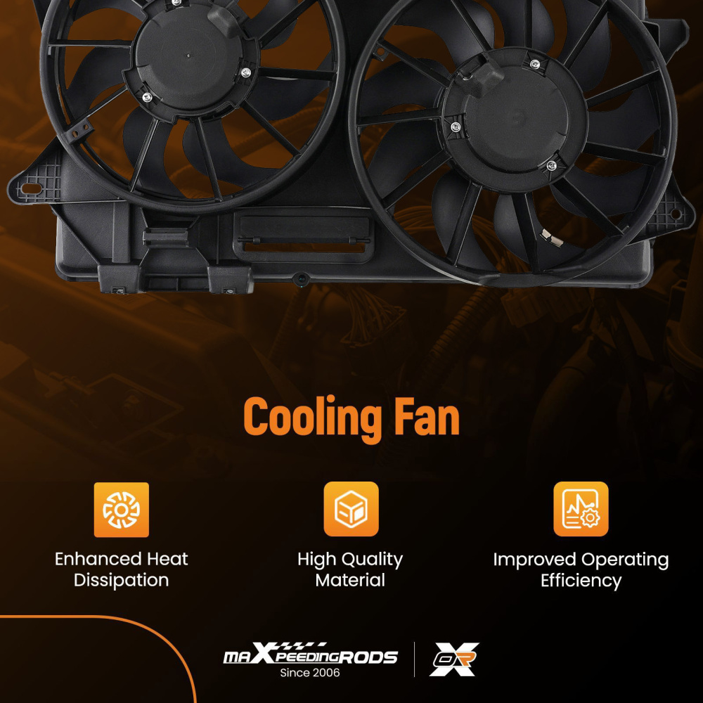 Cooling Fan compatible for Ford Mustang 2015-2020 2021 2022 621536 FR3Z8C607B FO3115204