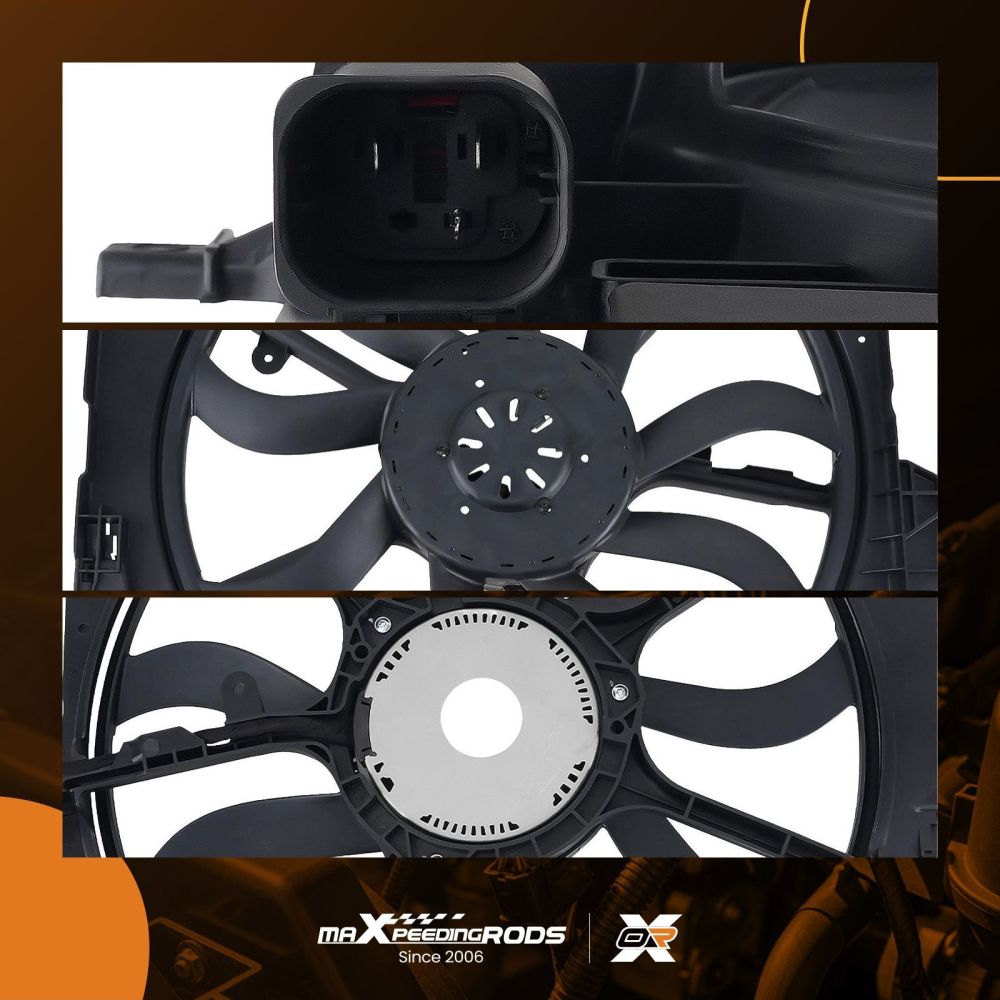 Cooling Fan compatible for BMW X5 3.0L/4.8L 07-2010 17428618240 17427533558 17427598740