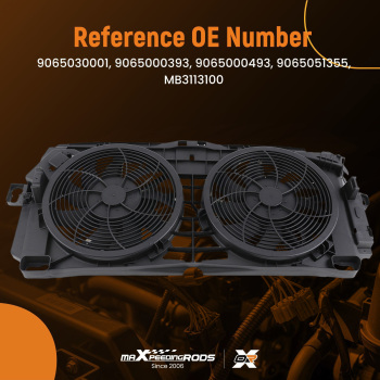 Electric Radiator Cooling Fan compatible for Mercedes-Benz Sprinter 2500/3500XD 2010-2018