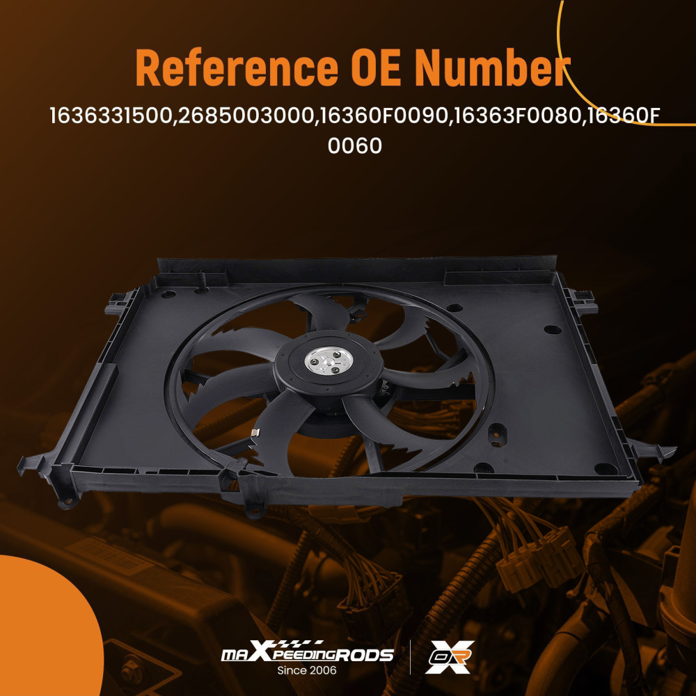 Electric Radiator Cooling Fan compatible for Toyota Crown/Compatible for RAV4/Venza 2019-2023 1636331500