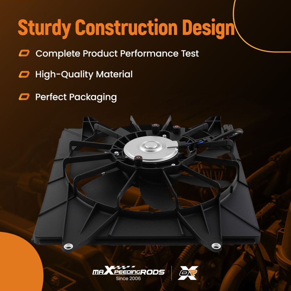 Cooling Fan compatible for Honda Accord EX EX-L LX LX-P LX-S 08-17 38611R40A01 38617R40A01