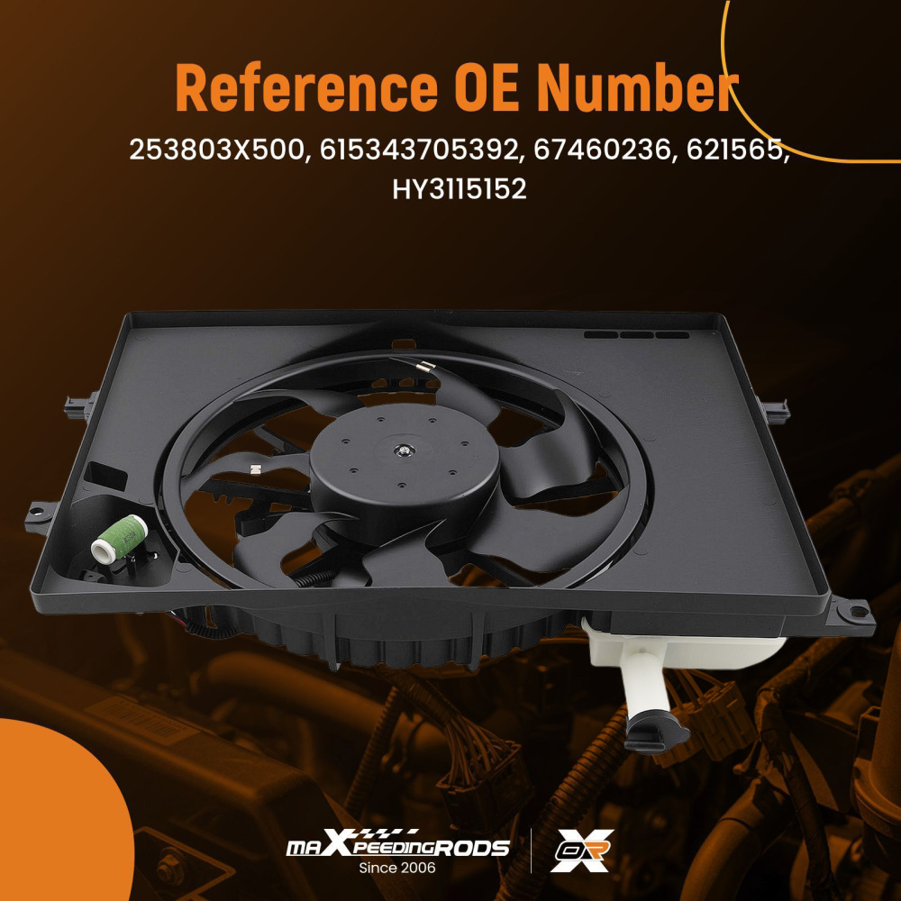 Advanced Cooling Fan compatible for Kia Forte 2015-2018 B01MYT9P59 253803X500 67460236