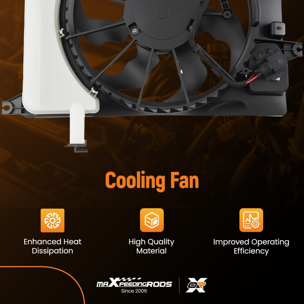 Advanced Cooling Fan compatible for Kia Forte 2015-2018 B01MYT9P59 253803X500 67460236