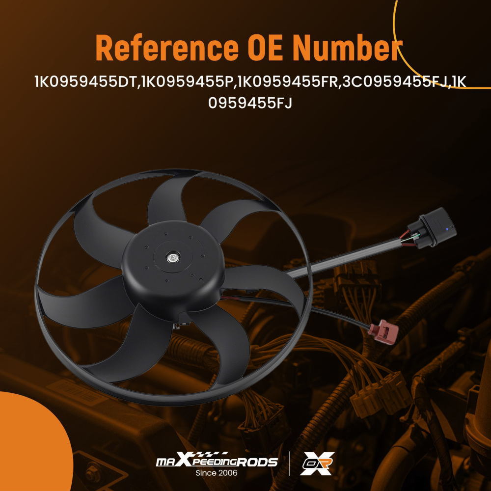 Raffreddamento Ventola Radiatore compatibile per Audi A3 compatibile per VW Beetle Eos Jetta 1K0959455DT