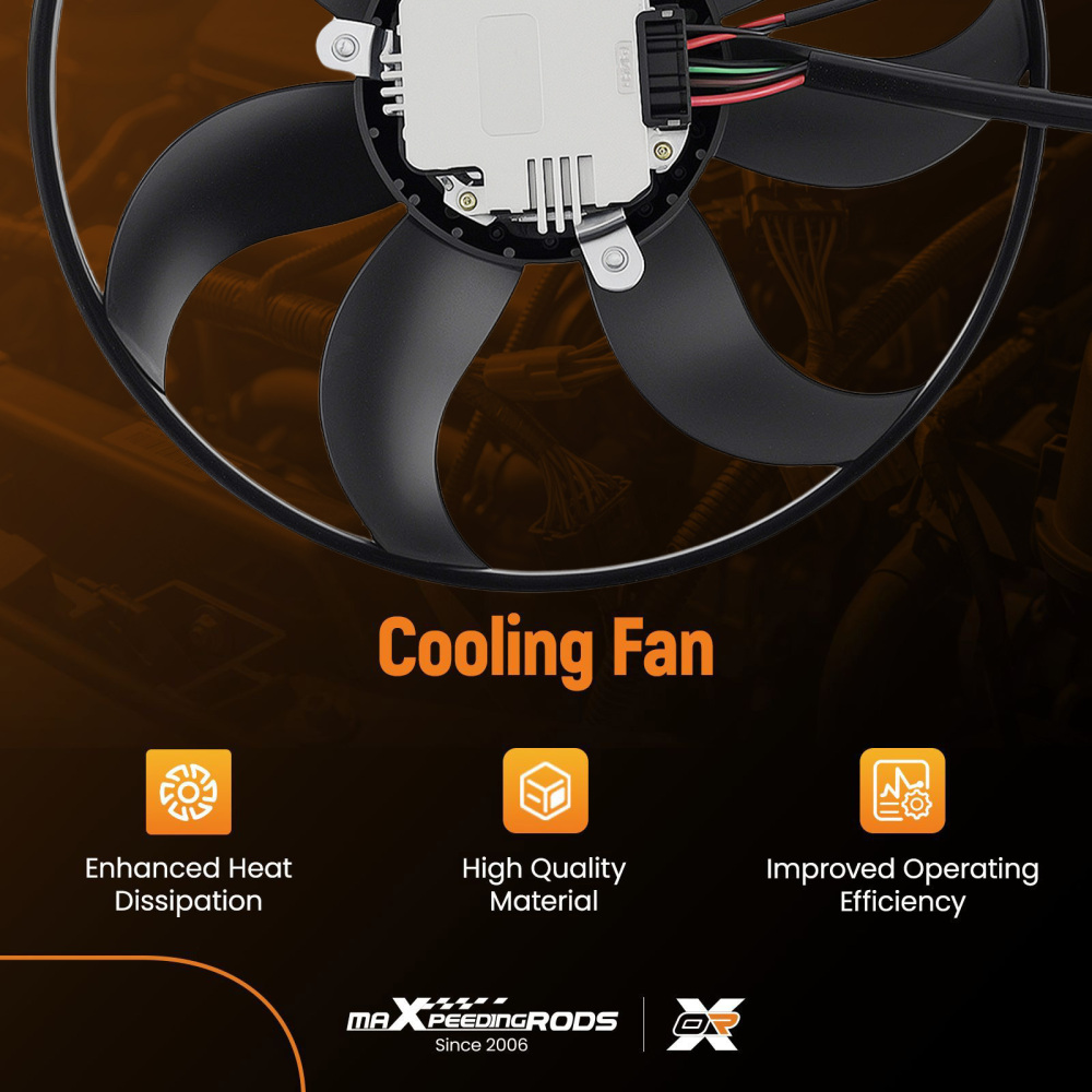 Raffreddamento Ventola Radiatore compatibile per Audi A3 compatibile per VW Beetle Eos Jetta 1K0959455DT